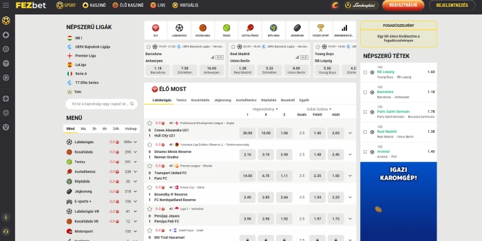 fezbet sports betting hungary