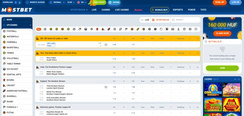 mostbet Sportfogadás